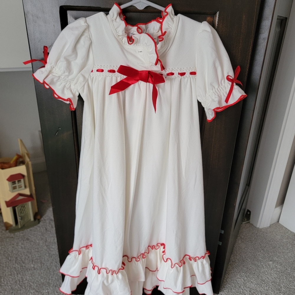 Nutcracker Christmas Pajamas Size 3T Toddler girl White and Red never worn